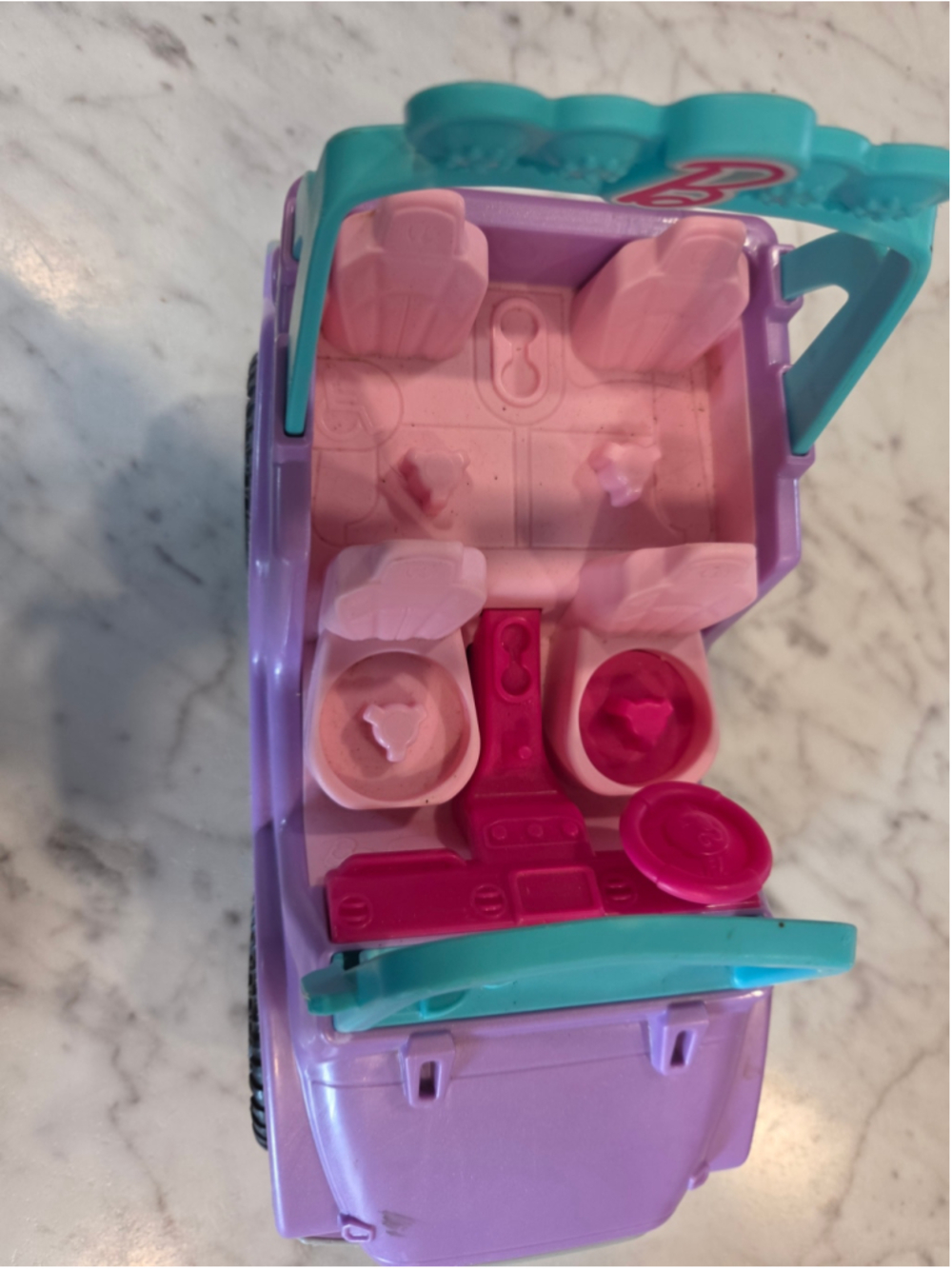 Fisher-Price Little People Barbie Purple and Blue Toy Car